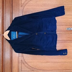 Eddie Bauer royal blue corduroy blazer, size 6